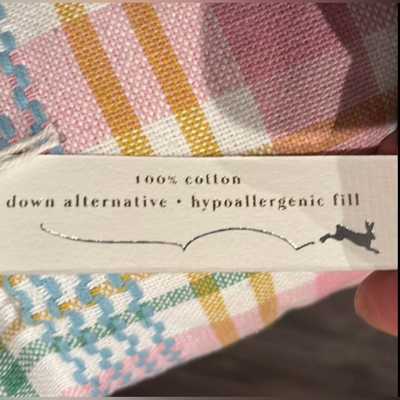 Hop On In Rectangle cotton embroidered pillow,zipper,down alternative,fringe - Picture 9 of 9